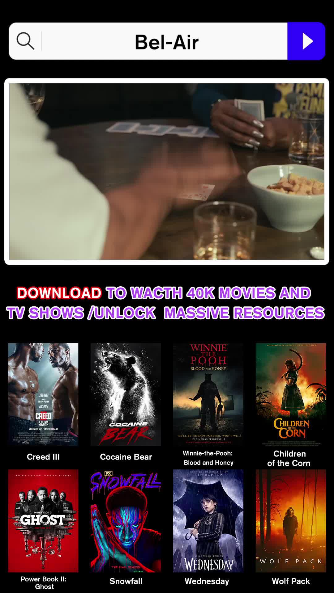 Play popular movies on your mobile anytime, anywhere!
