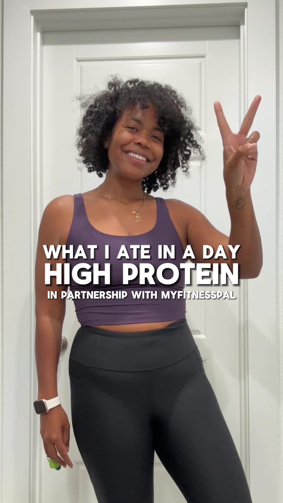 Recreating my favorite meals with protein in mind is always a goal to help me stay full & satisfied #whatieatinaday ✨ #TheSliceofShameika x #MyFitnessPalPartner High Protein Items in the Video 👇🏽 ✨ Egg Whites ✨ Steak  ✨ Lean Ground Turkey  ✨ Non-fat Greek Yogurt ✨ Cafe Latte Protein Shake (@Premier Protein)  ✨ Lightly Breaded Chicken Strips (@Real Good Foods)  ✨ Creamy Caesar Yogurt Dressing & Dip (@Bolthouse Farms)  ✨ Strawberry Cheesecake Greek Yogurt (@Dannon)  Keeping track of my day with @MyFitnessPal. #ad #sponsored #mealplanning #myfitnesspal #mfp #wieiad #fulldayofeating
