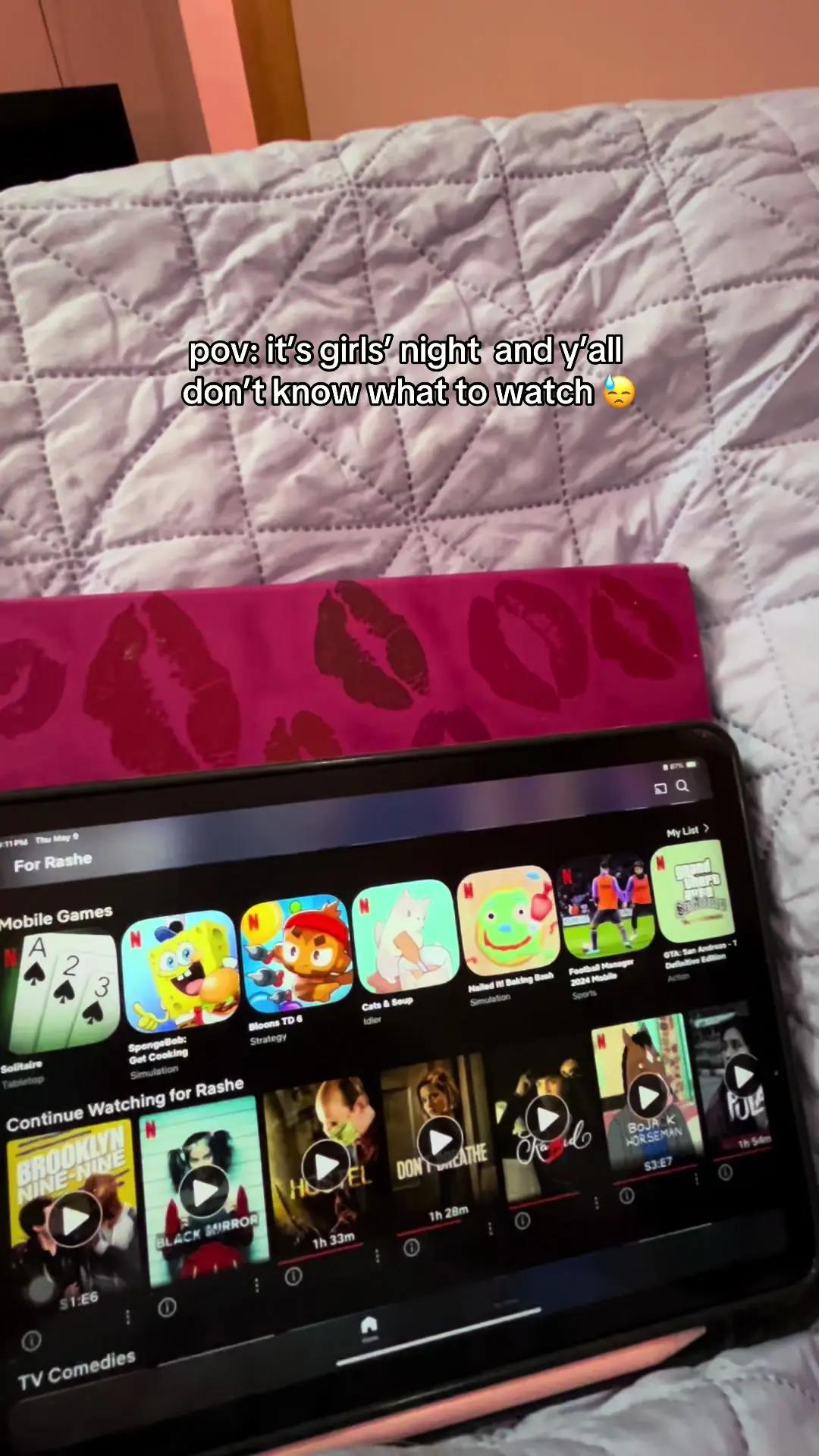 girls just wanna have fun & watch movies with the help of Movie Night app! 🩷 #fyp #movienight #girls