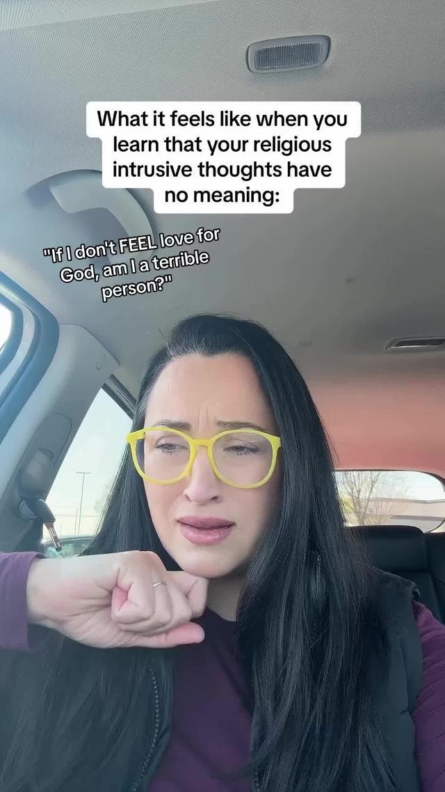 Is this you? Religious intrusive thoughts can be overwhelming, but healing IS possible with ERP therapy, the gold standard treatment for OCD! Download the app to get started.