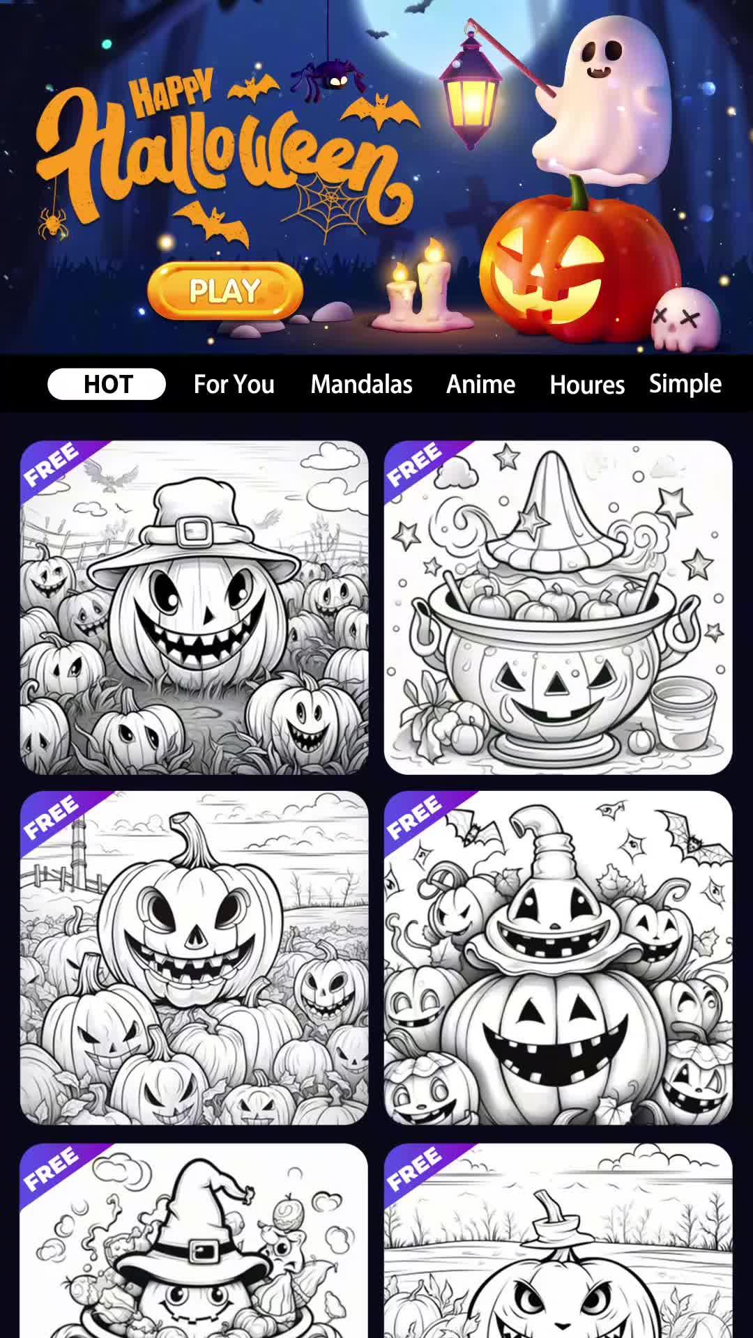 Paint Halloween pictures now!