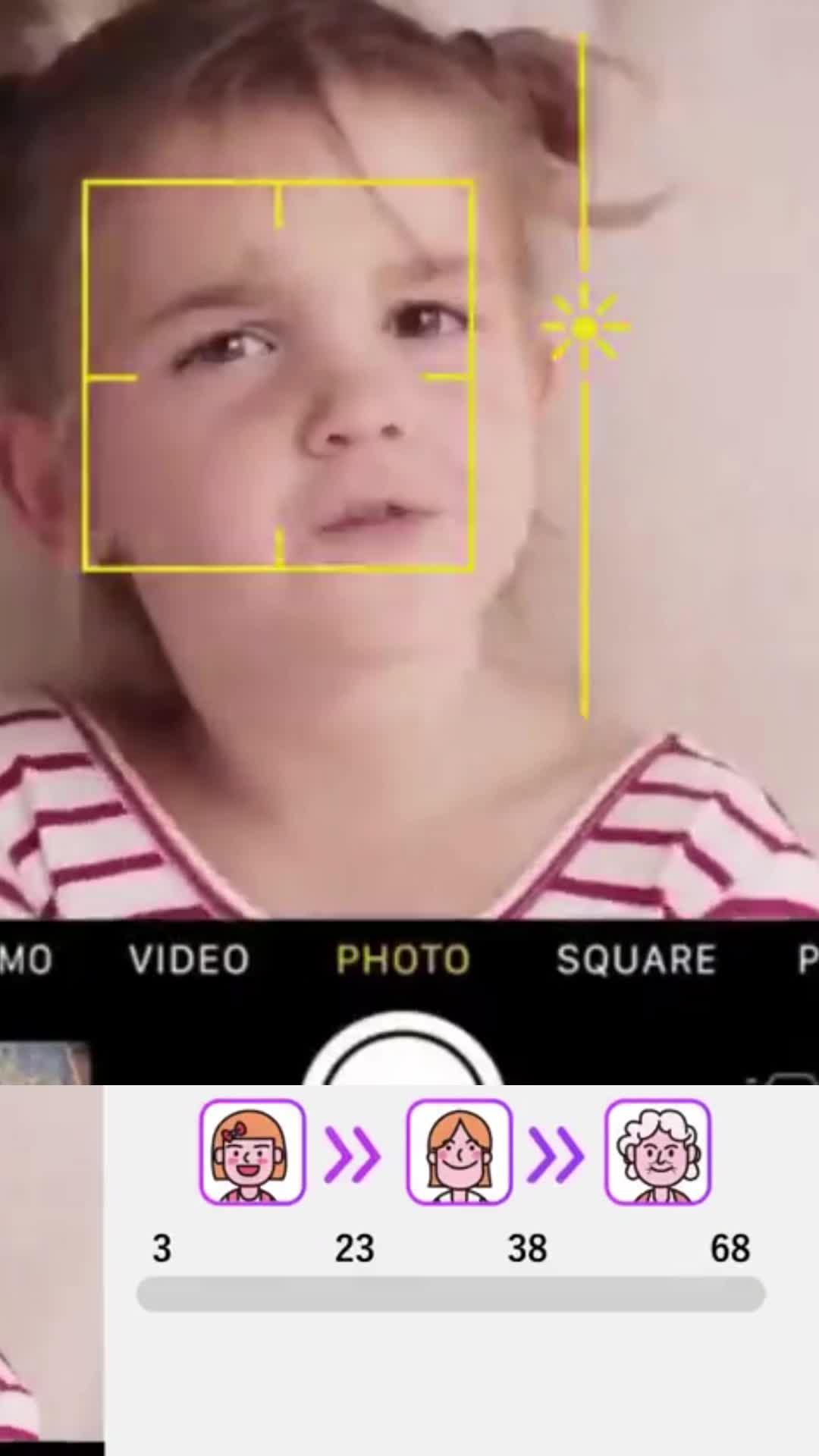 Sweet camera uses lipstick, eyebrows, eye shadow, blush and hair dye