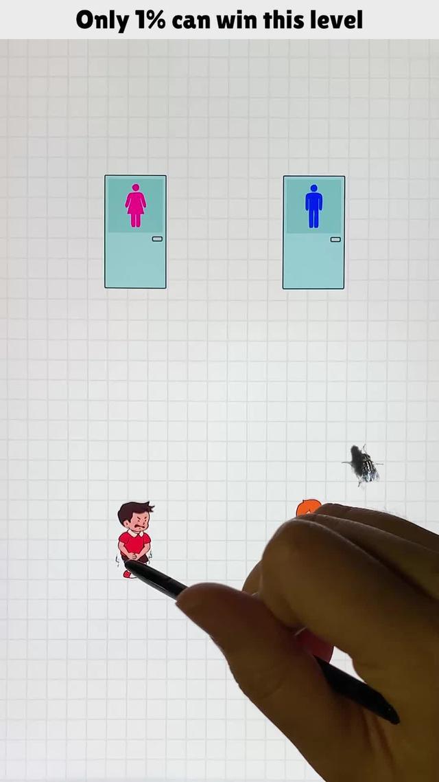 Draw a line to help them pee