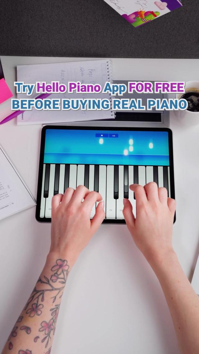 Your personal piano tutor 🎹 Try the easiest way to learn playing keys like a pro. #piano #pianotutorial