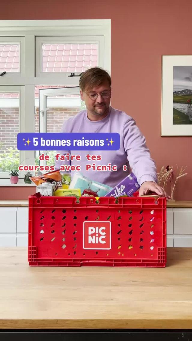 Le plein de courses à portée de clic ! Picnic livre gratuitement chez vous !