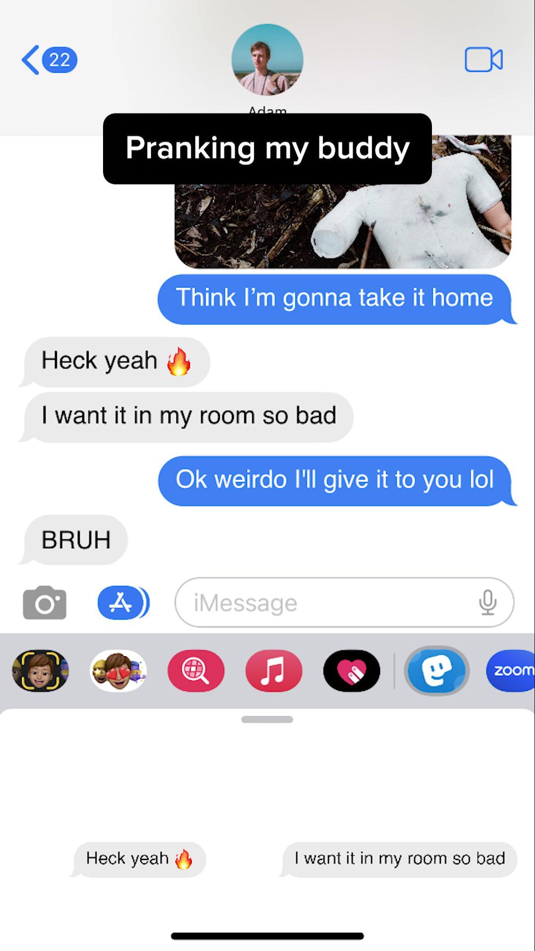 Prank your friends too with our "Texts Prank" pack on Stickery 🤣 #stickery #funnystickers #imessage #imessagestickers #iphonetricks #imessagetricks #imessageprank #funnyvideos #funnysticker #sticker #stickers #trick #tricks #messages #friend #buddy #prankyourfriends #prank #text #texts #lmao