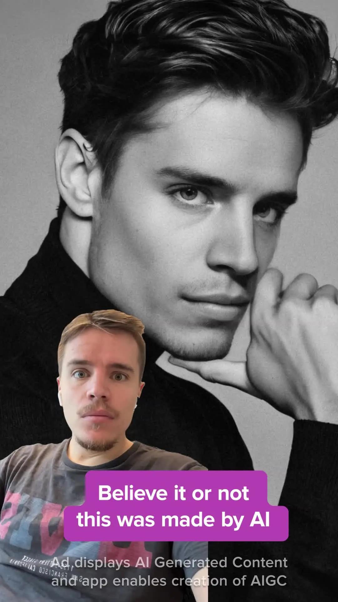 Men’s health cover - AI edition 📷 #model #remini