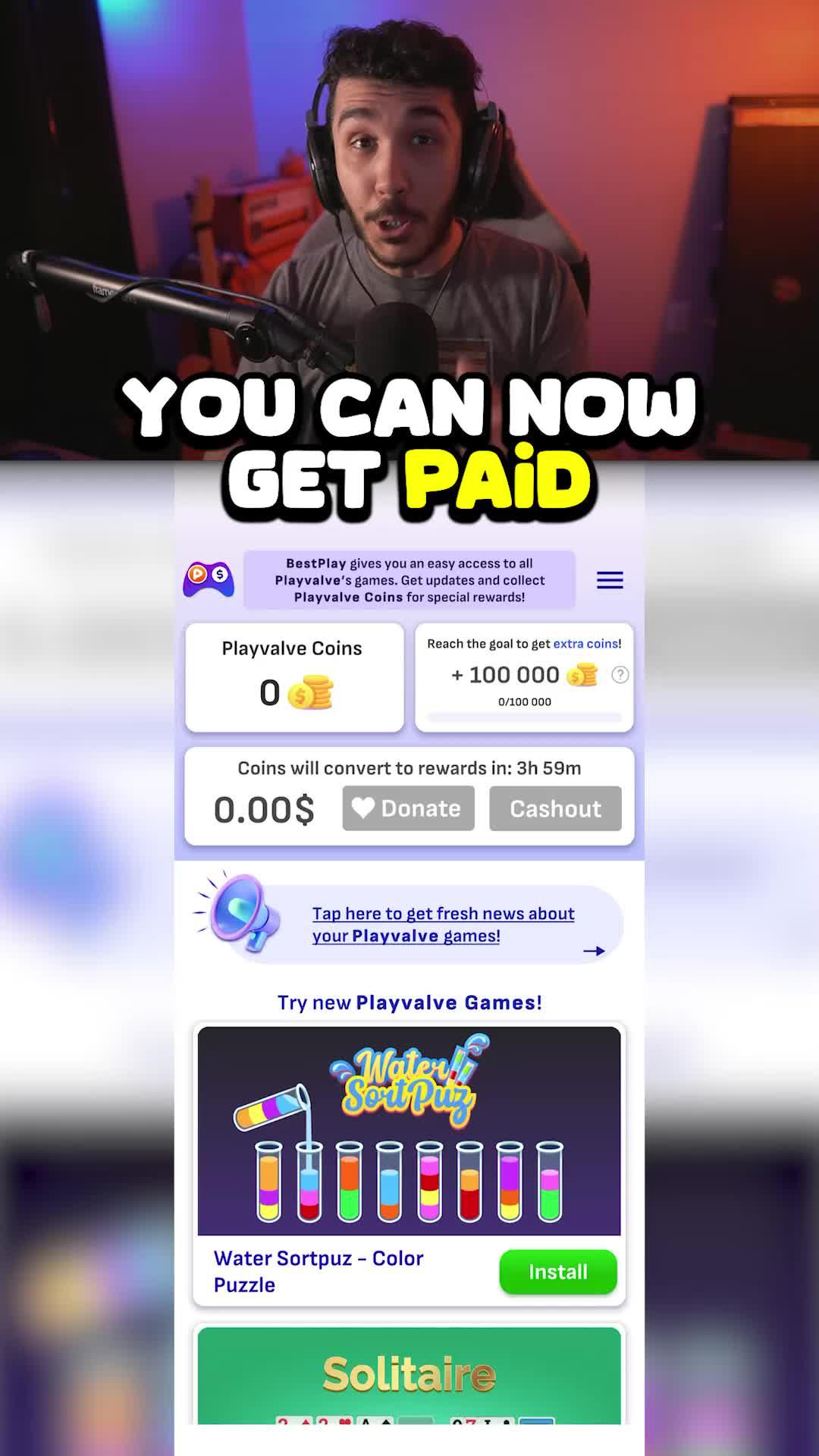 Easy way to discover new games and get rewarded by playing!