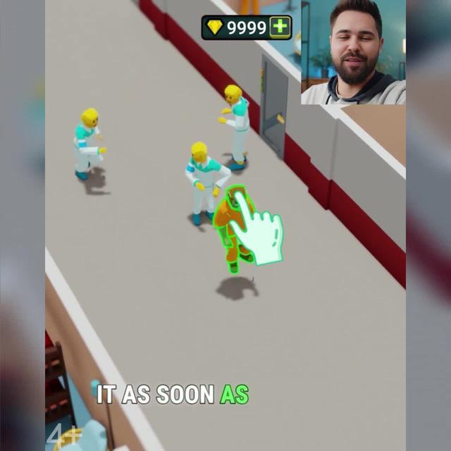 In this game you don't kill zombies, you heal them!