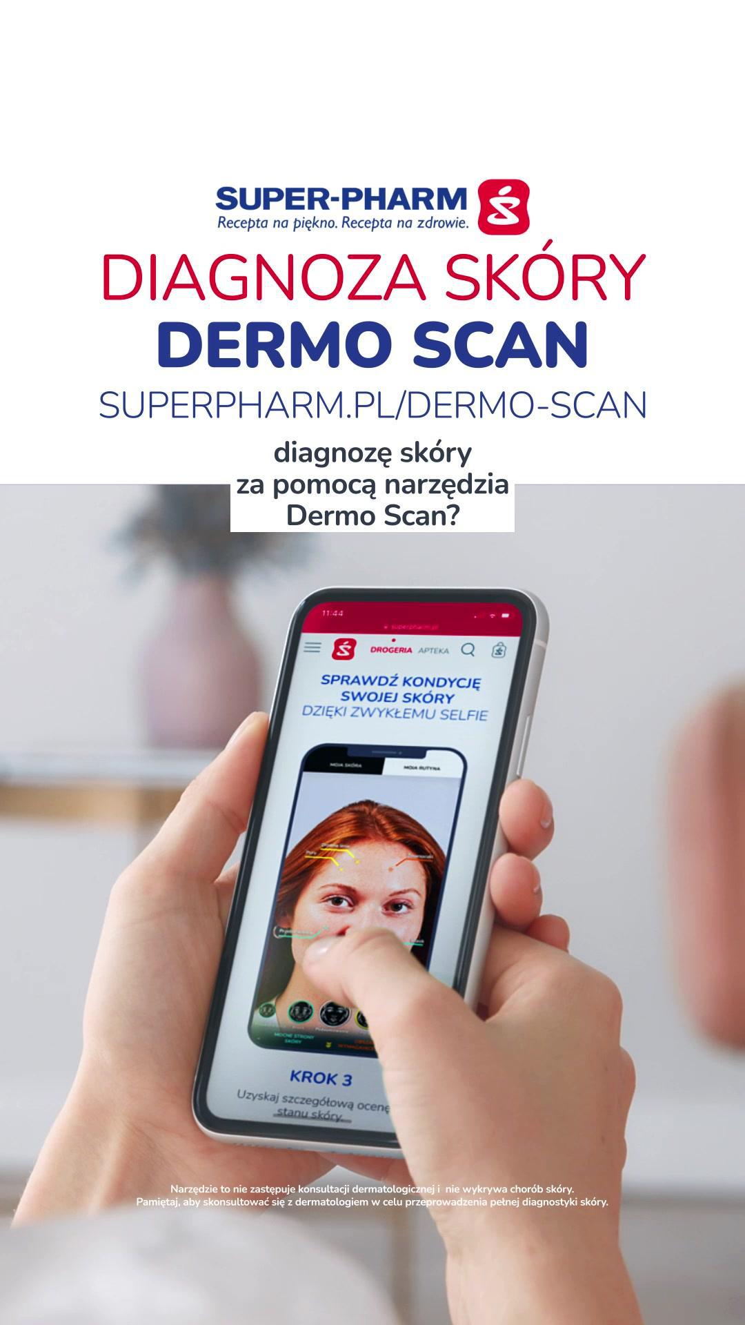 Sprawdź kondycję swojej cery, wykonując selfie! 📸 Poznaj Dermo Scan! To innowacyjne narzędzie do diagnozy skóry twarzy, które analizuje ją na podstawie zdjęcia za sprawą algorytmu! Każdy jest INNY. Każdy jest SUPER. SUPER korzystać ze sztucznej inteligencji! Chcesz poznać potrzeby Twojej skóry? Zajmie Ci to zaledwie 2 minuty! Przekonaj się, jakie to proste! 🥰 Wszystkie kosmetyki zarekomendowane przez DERMO SCAN znajdziesz w drogeriach Super-Pharm, NASZEJ aplikacji i na www.superpharm.pl! #SuperPharm #DrogerieSuperPharm #SuperPharmPolska #superpharmpoland#każdyjestinny #każdyjestsuper #pielęgnacjaskóry #rutynapielęgnacyjna #DermoScan #skincare #vichy #cerave #larocheposay 