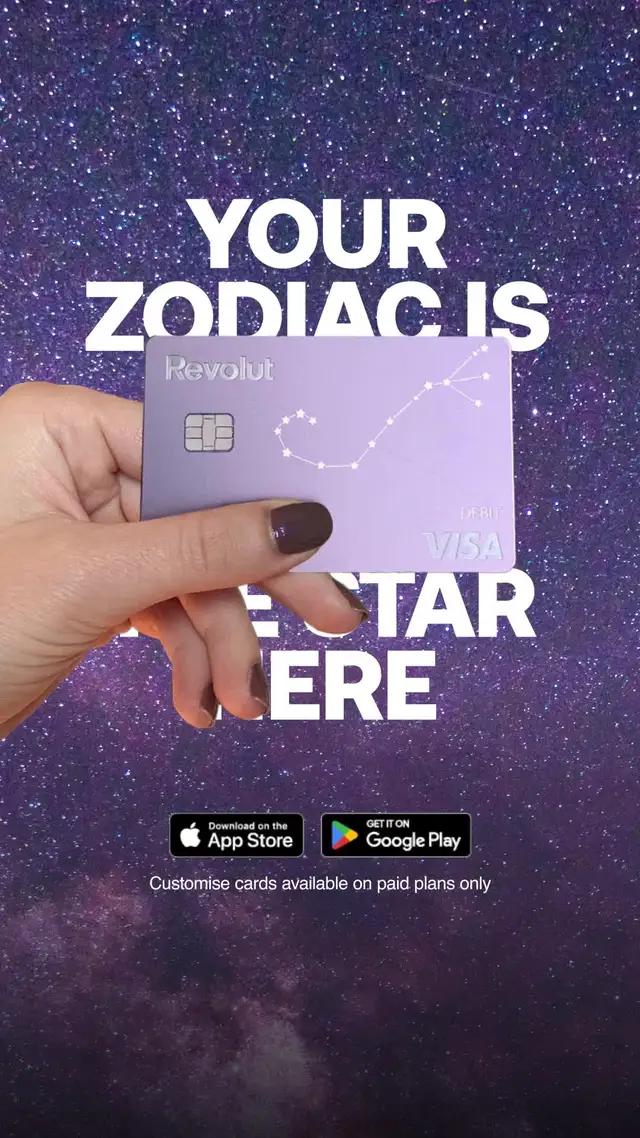 Get in your element with a Zodiac-inspired custom card from Revolut. Customise it however you want
