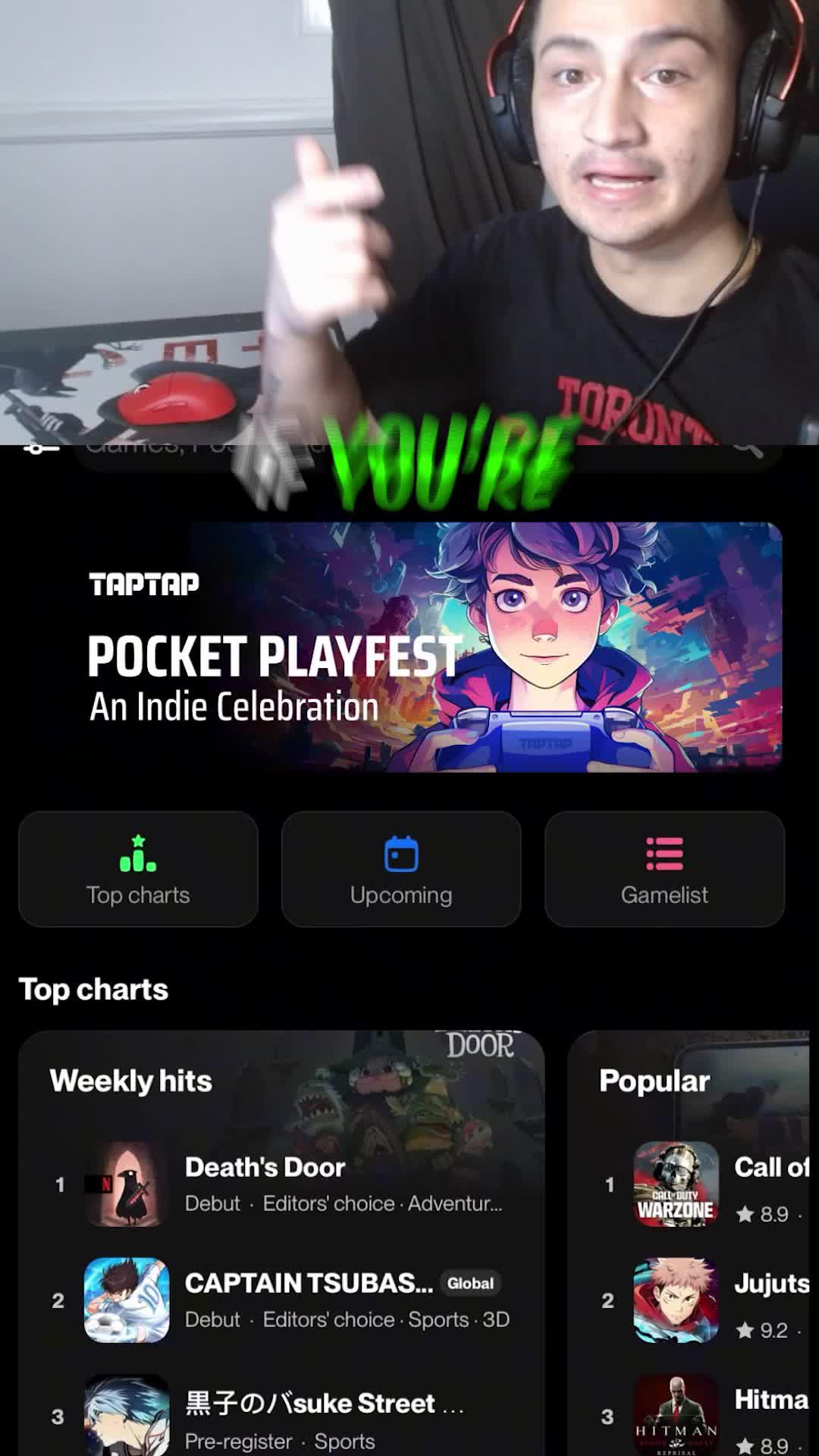 Play PC indie games just on you phone via cloud! Join TapTap Pocket Playfest winter 2023 now!