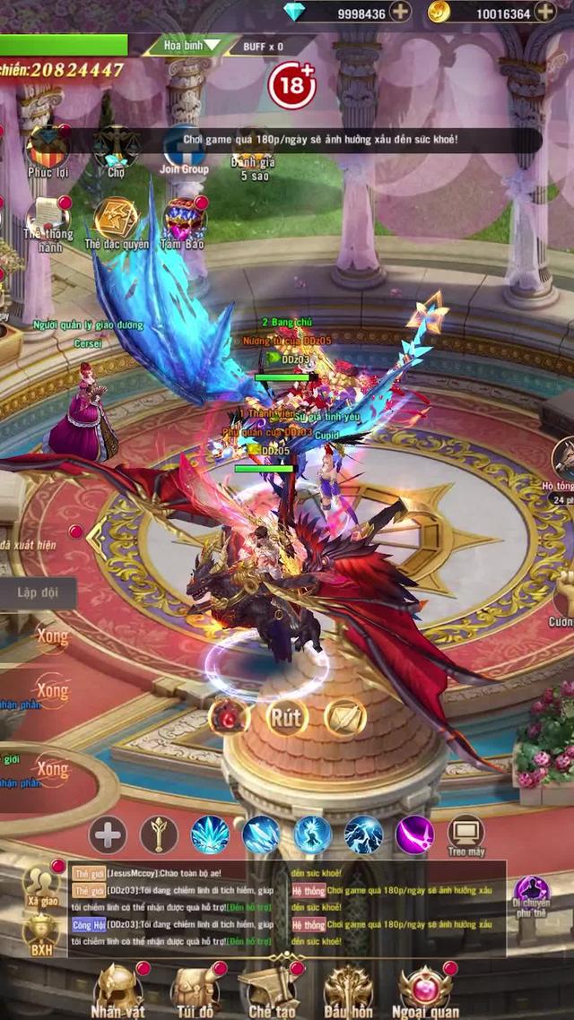 Chơi game lên Level 10 tặng thần trang trang bị