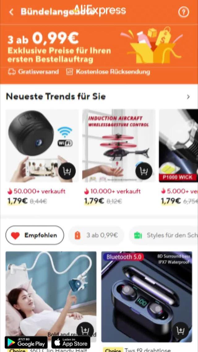 Hol dir 3 Artikel ab nur 0.99€ – und das Beste: Versand ist kostenlos! 