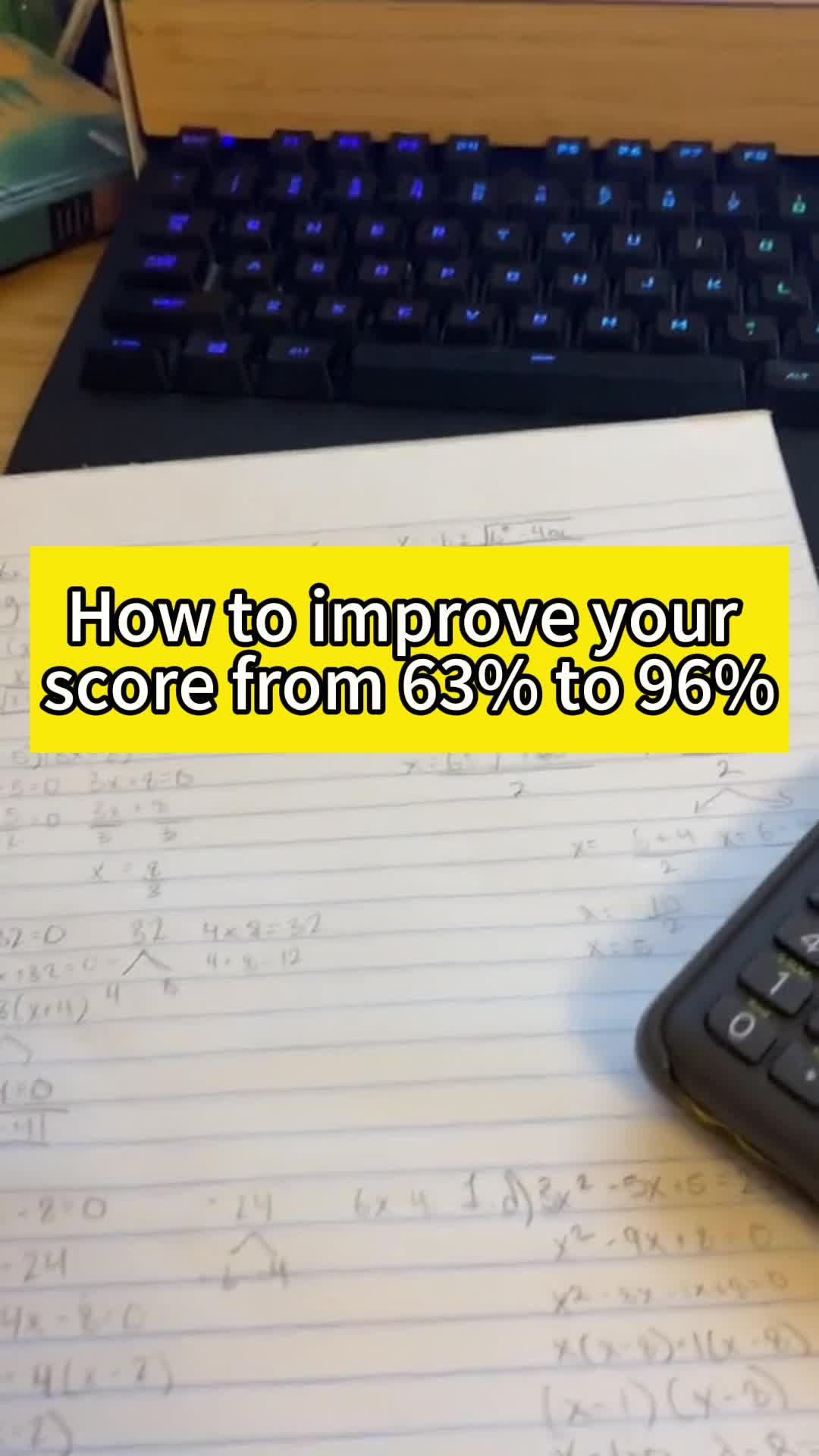 Download Question.AI to improve Math Exam Score from D to A