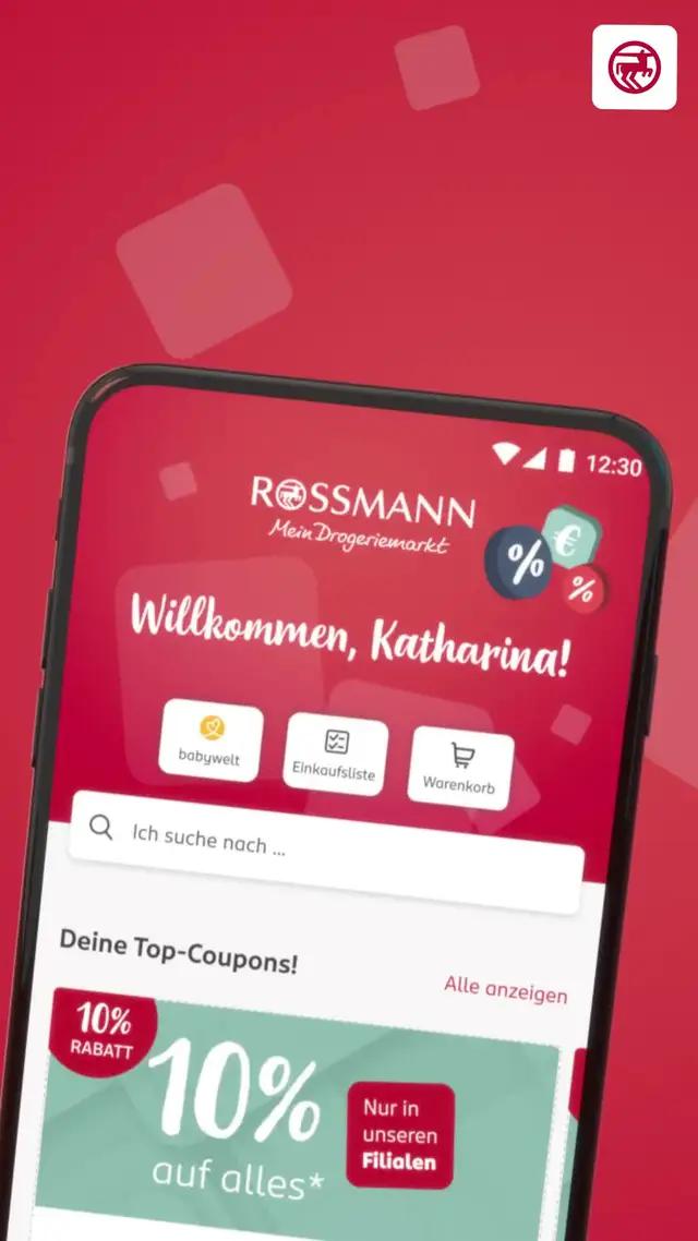 Mit der ROSSMANN-App jetzt auch online einkaufen und sparen! Profitiere von exklusiven Coupons!