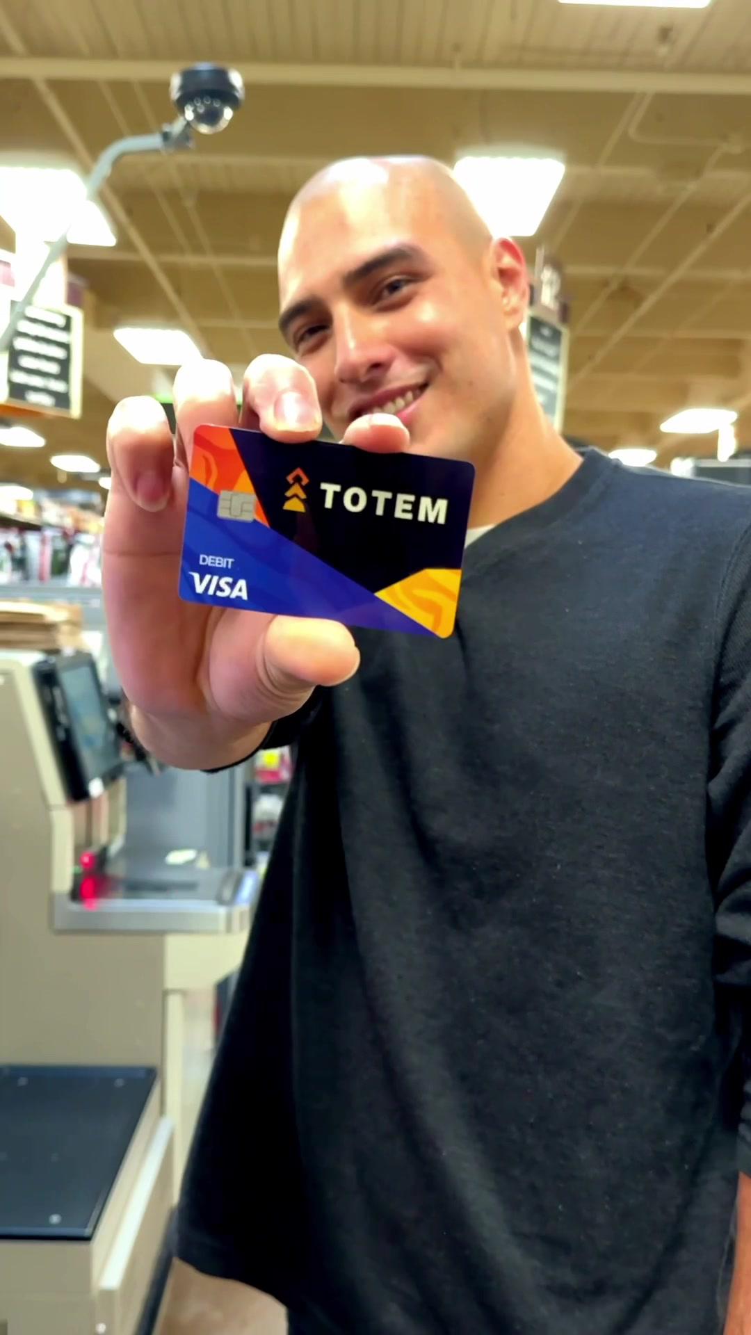 *Swipes Totem Debit Card*  Download the Totem App today. Now available in the app store! #BankWithTotem #IndigenousOwned #DebitCard #NativeTikTok #BankingApp