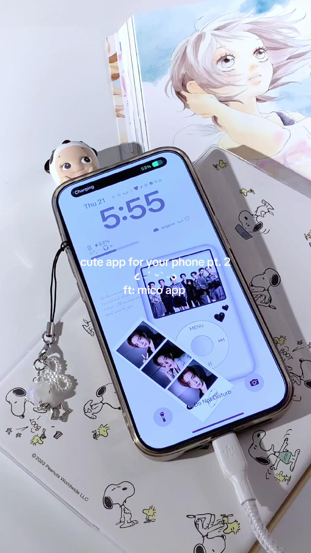 new charging animation & layout with mico ୧ ‧₊˚ ☁️⋅♡ im in love 🩶 [ad] #micowidget #micoapp #charginganimation #phonetour #widget #enhypen #engene #kpopfyp #aesthetic #pinterest #diywallpaper #lockscreen