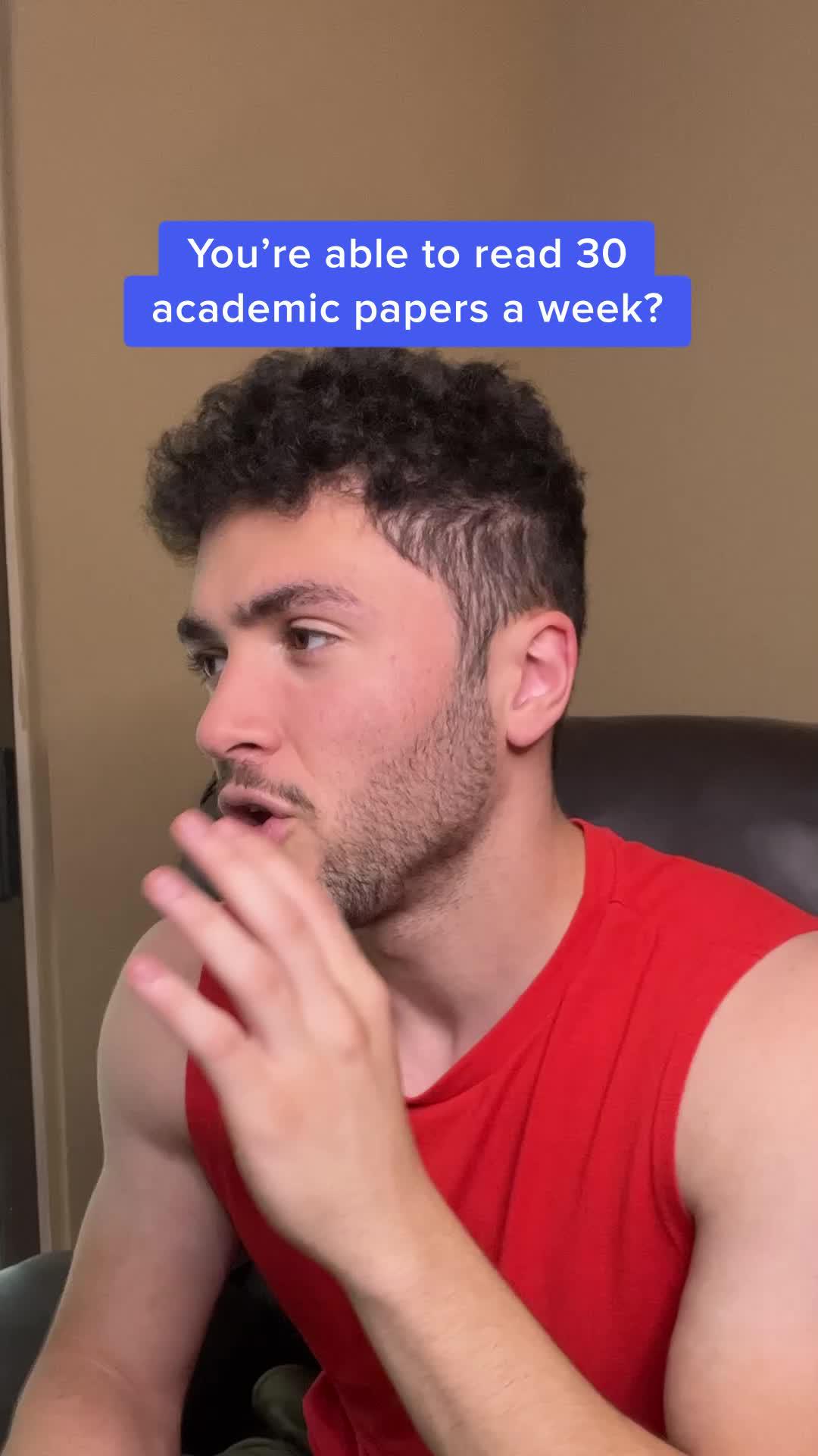 You can read 30 papers a week??