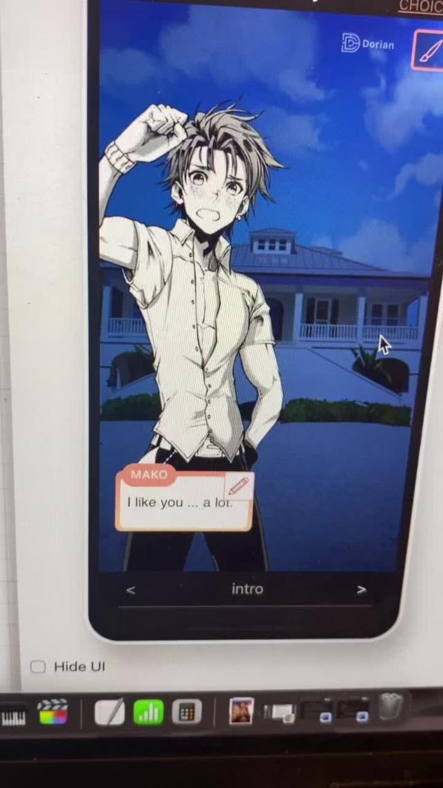 “blue spark” link in bio. You can also make games like this on the Dorian app! @dorian.live #otomegame #otomegames #visualnovelgame #visualnovel