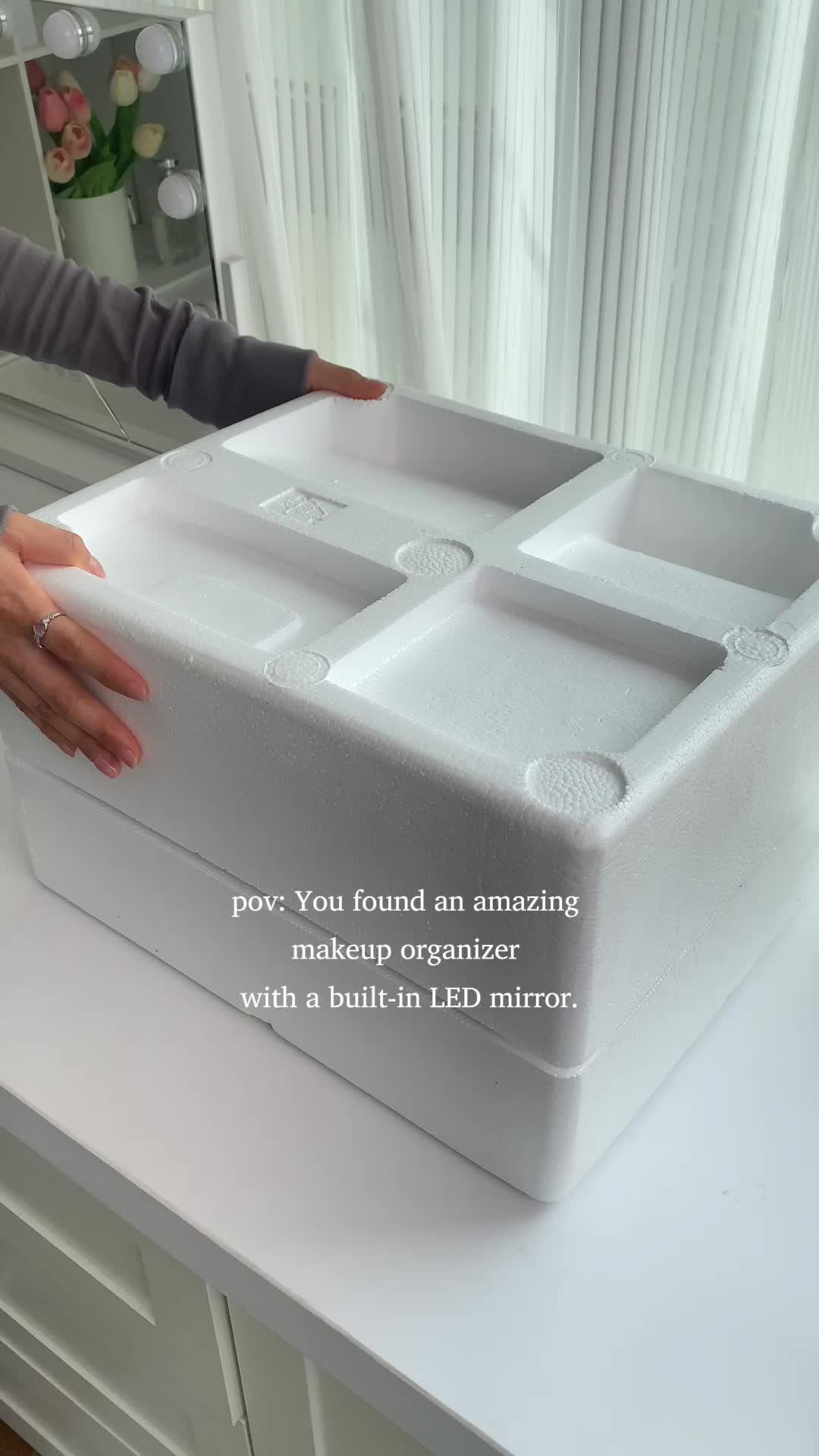 🌀 Discover a seamless organization with our Makeup Organizer! Simplify your daily routine and find everything with ease. 💄🔍 Shop now using code: dmw5684. #Temu #TemuFinds