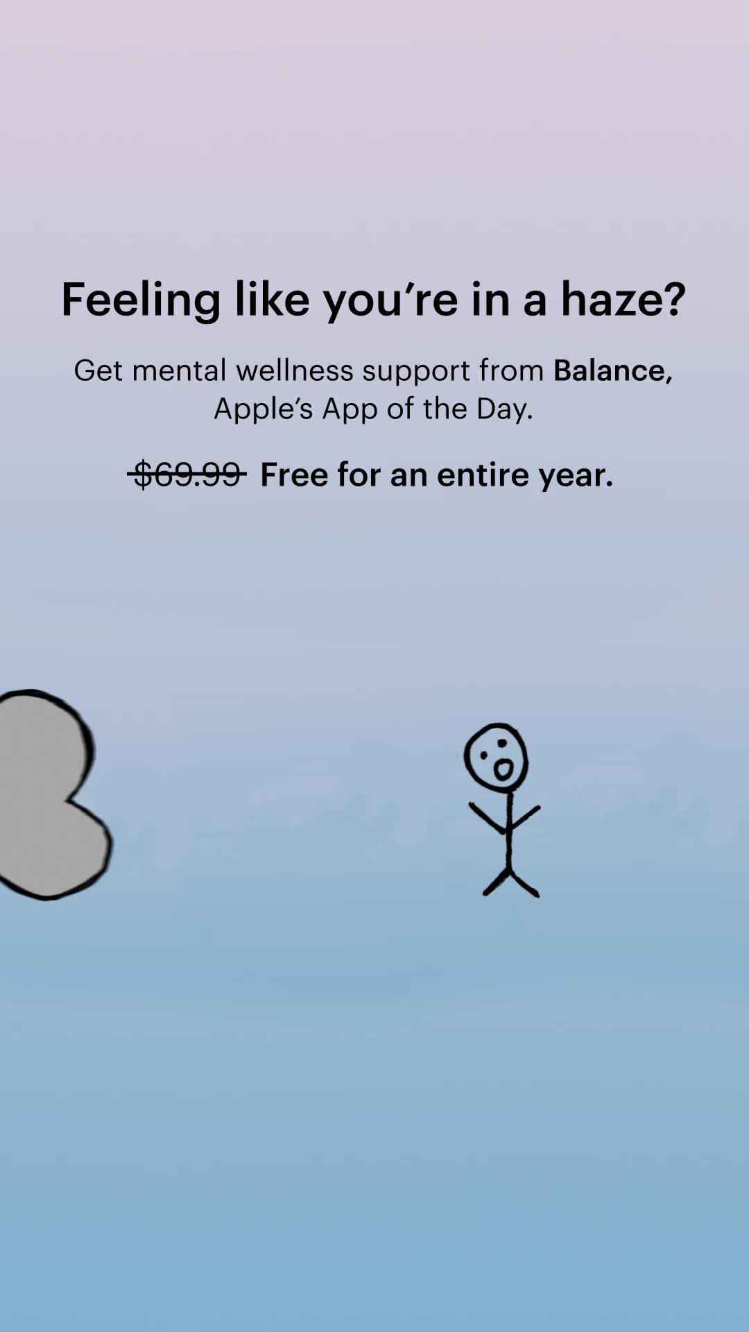 Free one-year subscription for all new members. Improve your sleep, anxiety, and mental health.