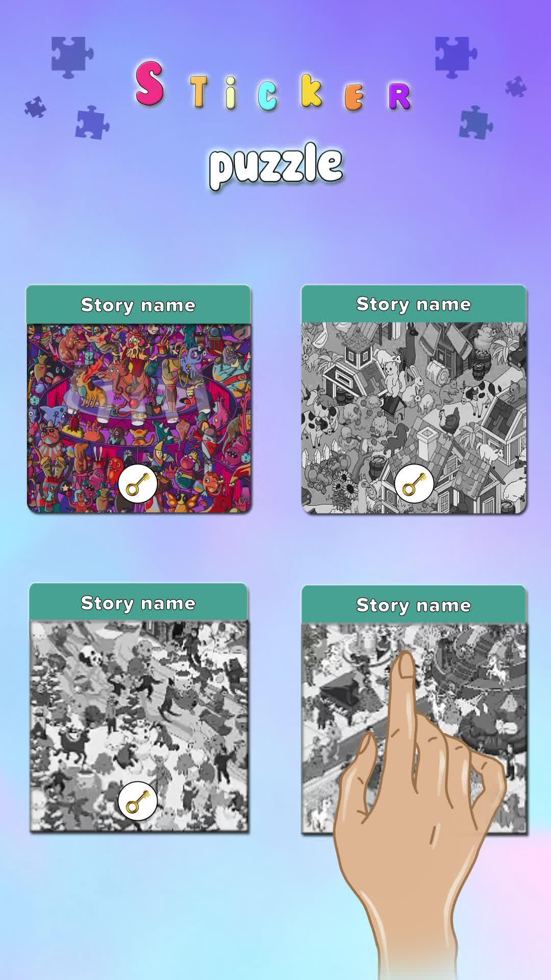 Discover the exciting world of sticker puzzles!