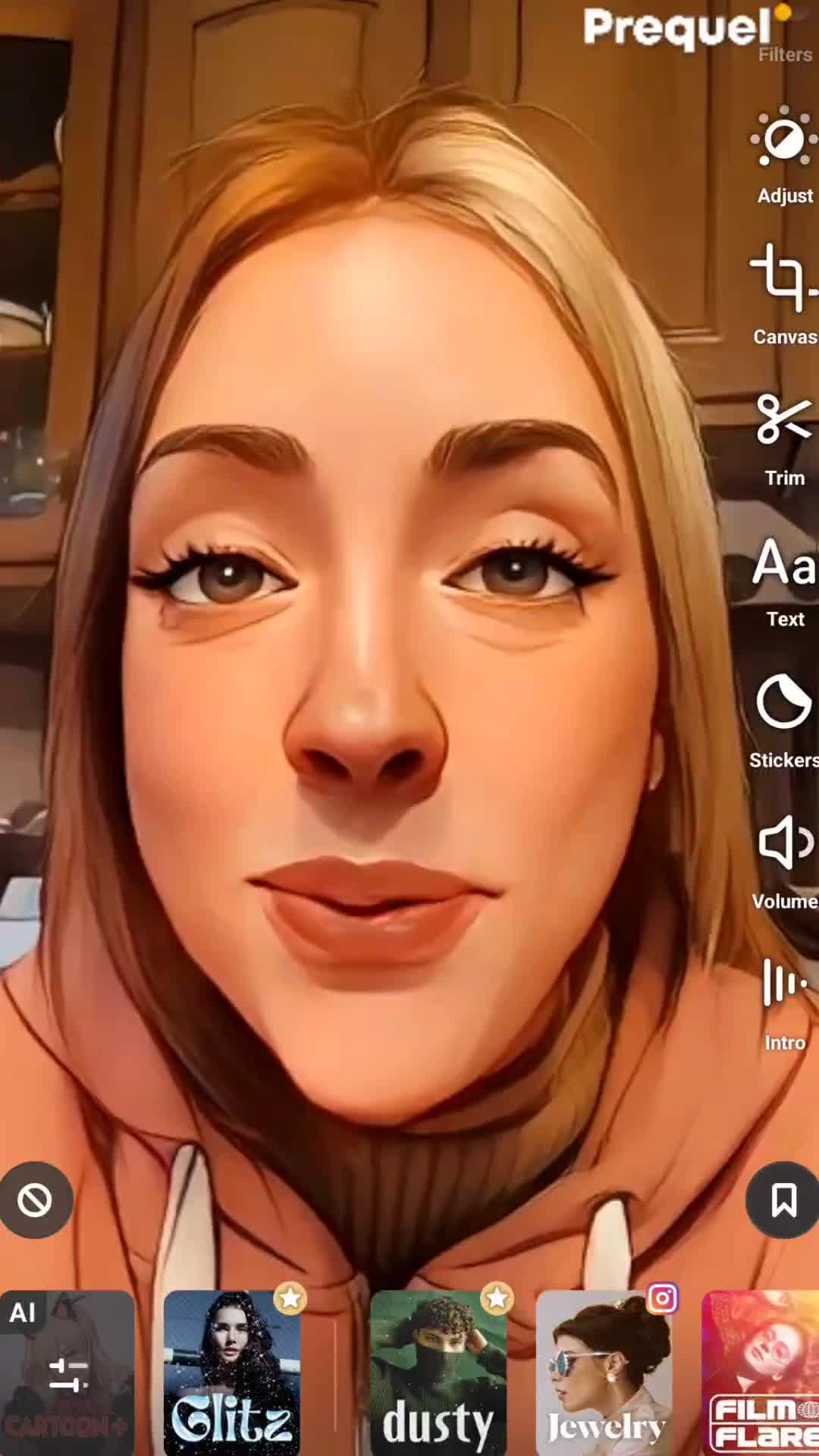 The secret is Prequel app