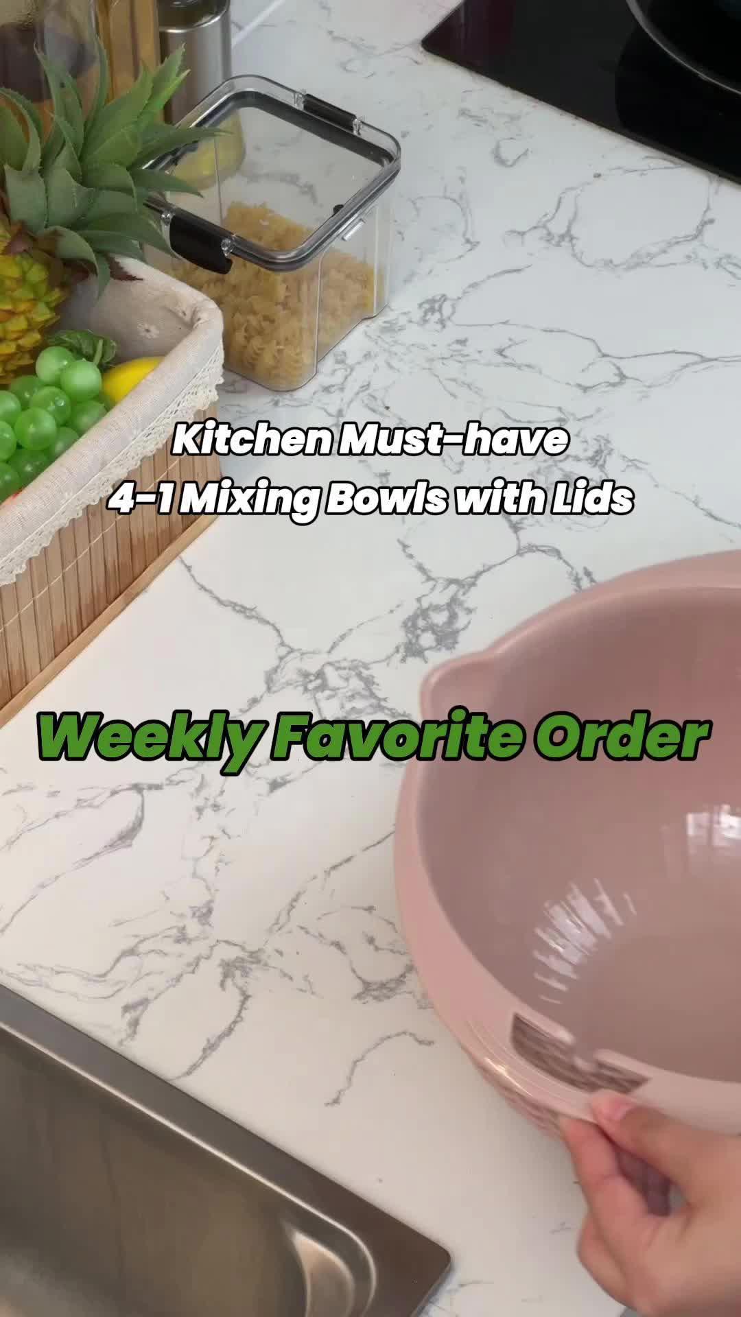 ✨Unleash your inner chef with this ultimate 4-in-1 mixing bowl set! Grate, strain, mix or serve – these bowls do it all, complete with lids for easy storage! #homefinds #temufinds #temu #temushopping #temuhaul #instagood #foryou #foryourpage #fyp #trending #savemoney #shopping