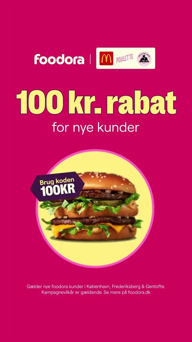 Spar 100 kr. på din første bestilling med koden "100KR"