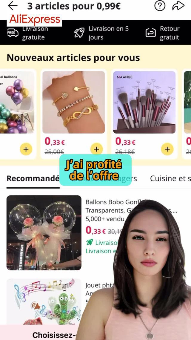 3 articles pour 0,99€