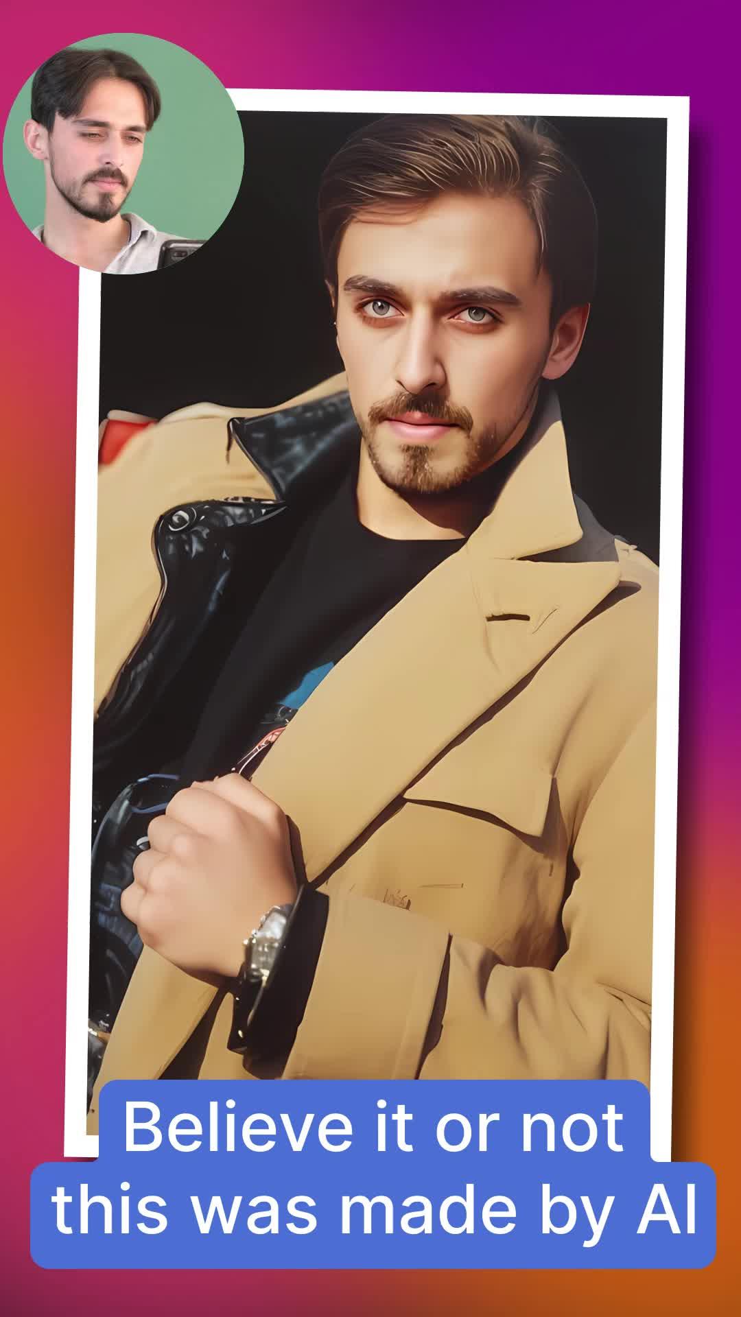 Download this app，and generate your AI portrait.