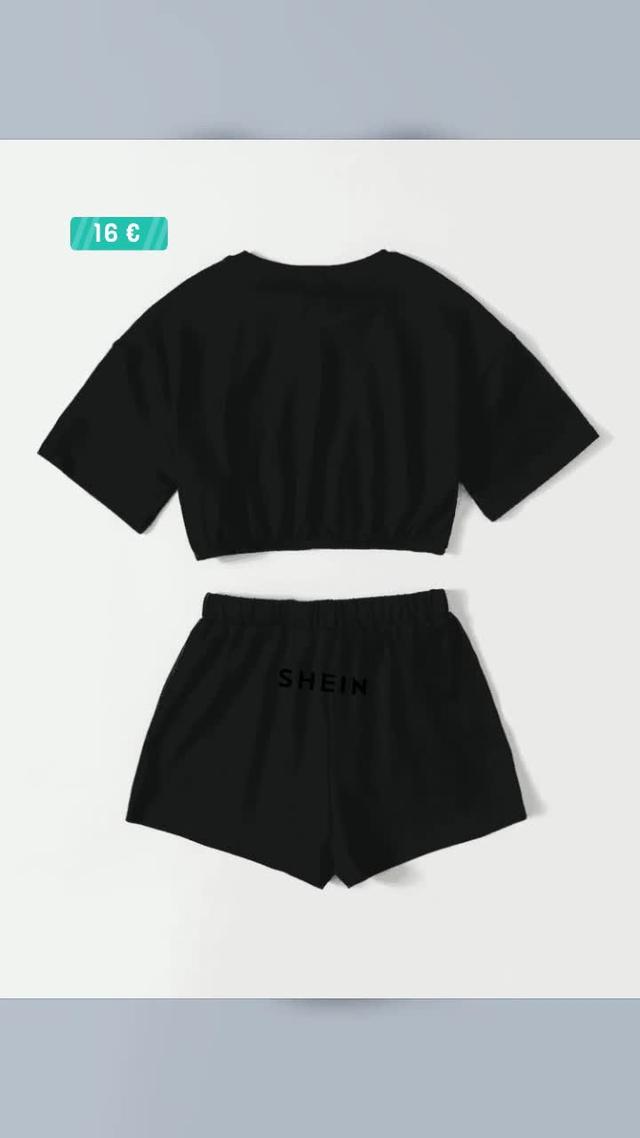 Casual Tekst Tweedelige meisje outfit GeknooptTerloops unieke stijlen