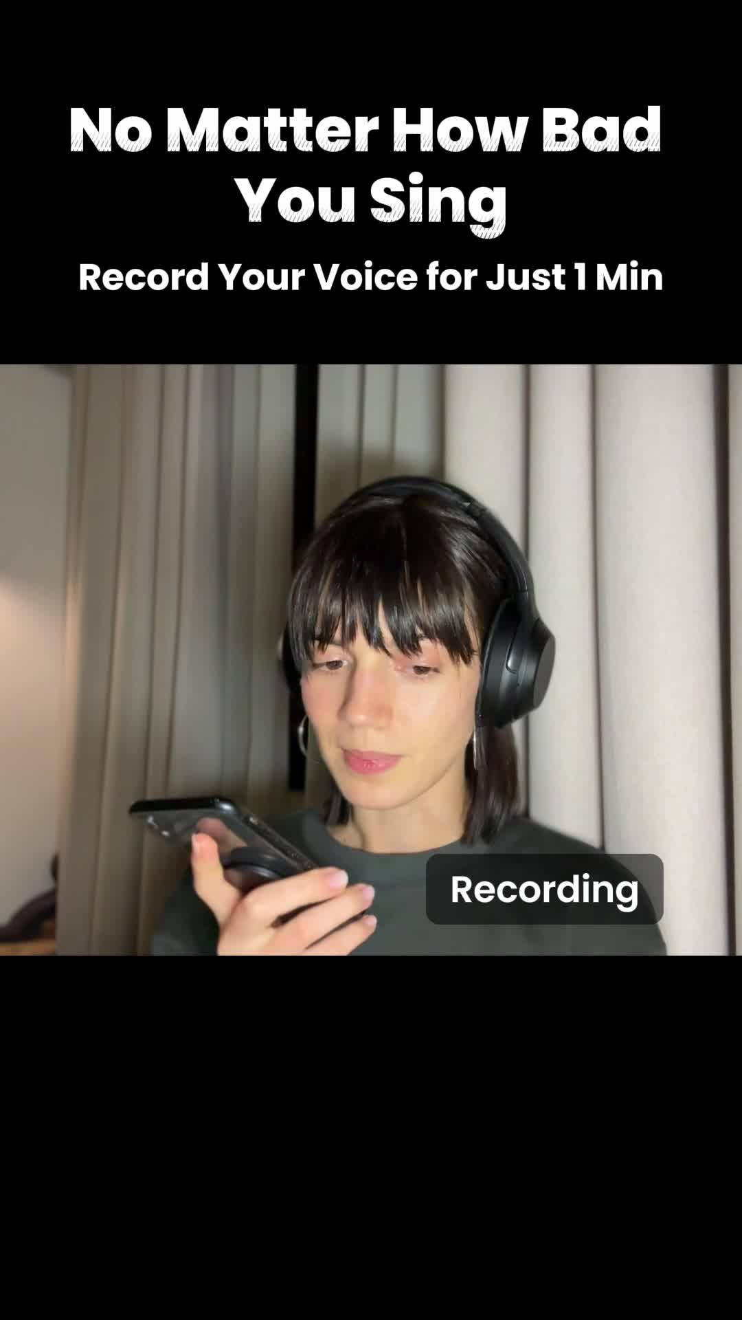 Record your voice and be a singer easily