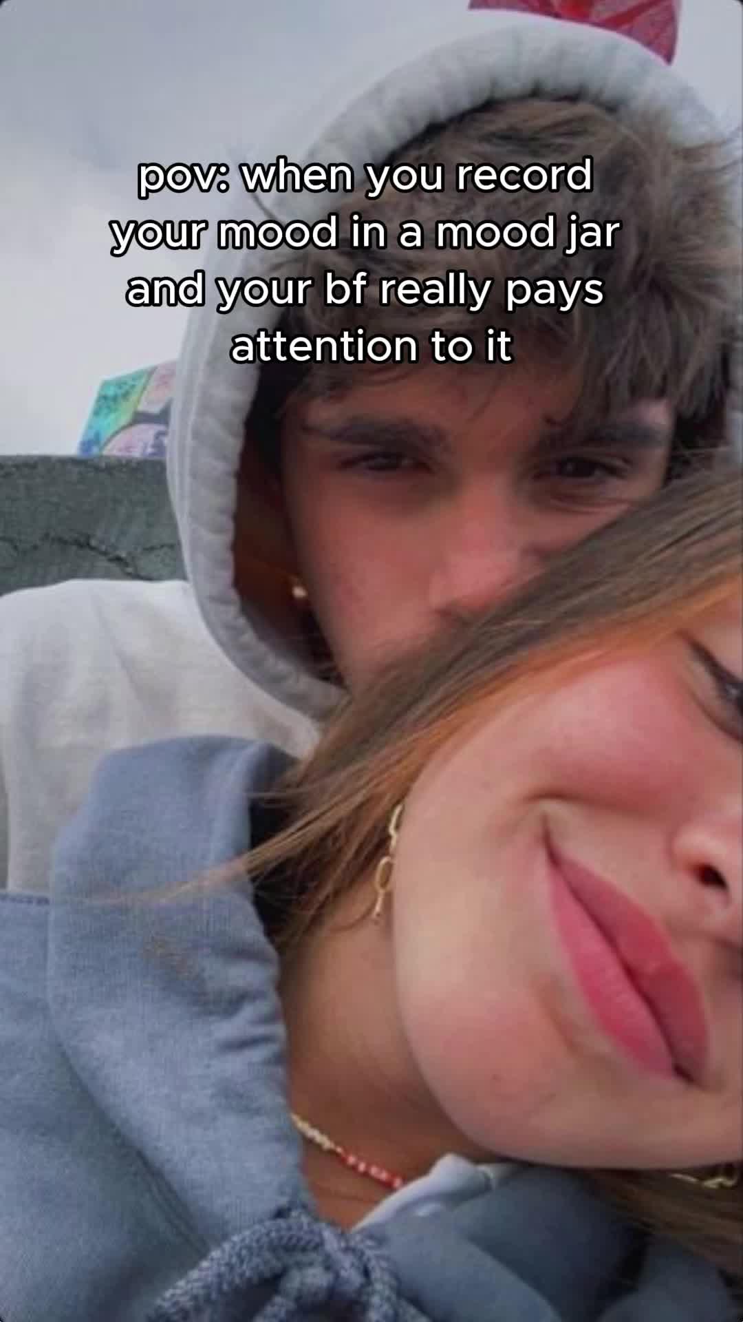 When you record your mood in a mood jar and your bf really pays attention to it