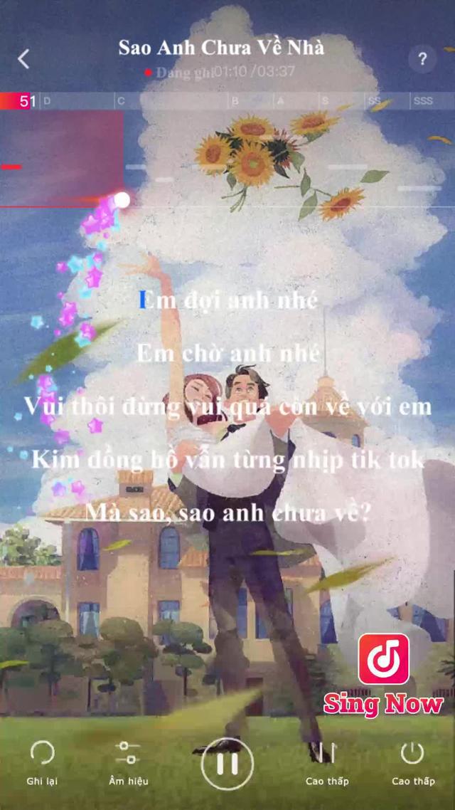 Sự dùng Sing Now chấm điểm thông minh ,  say baybay với  lạc nhịp