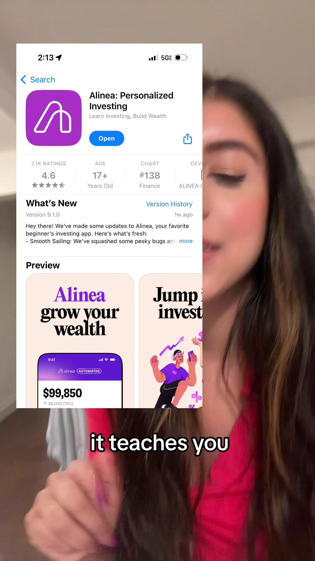 grow your $$$ with this viral finance app #alineainvest #alineaapp