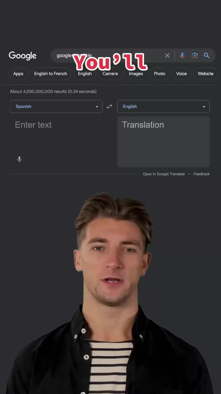 Quickly translate text into 100+ languages!