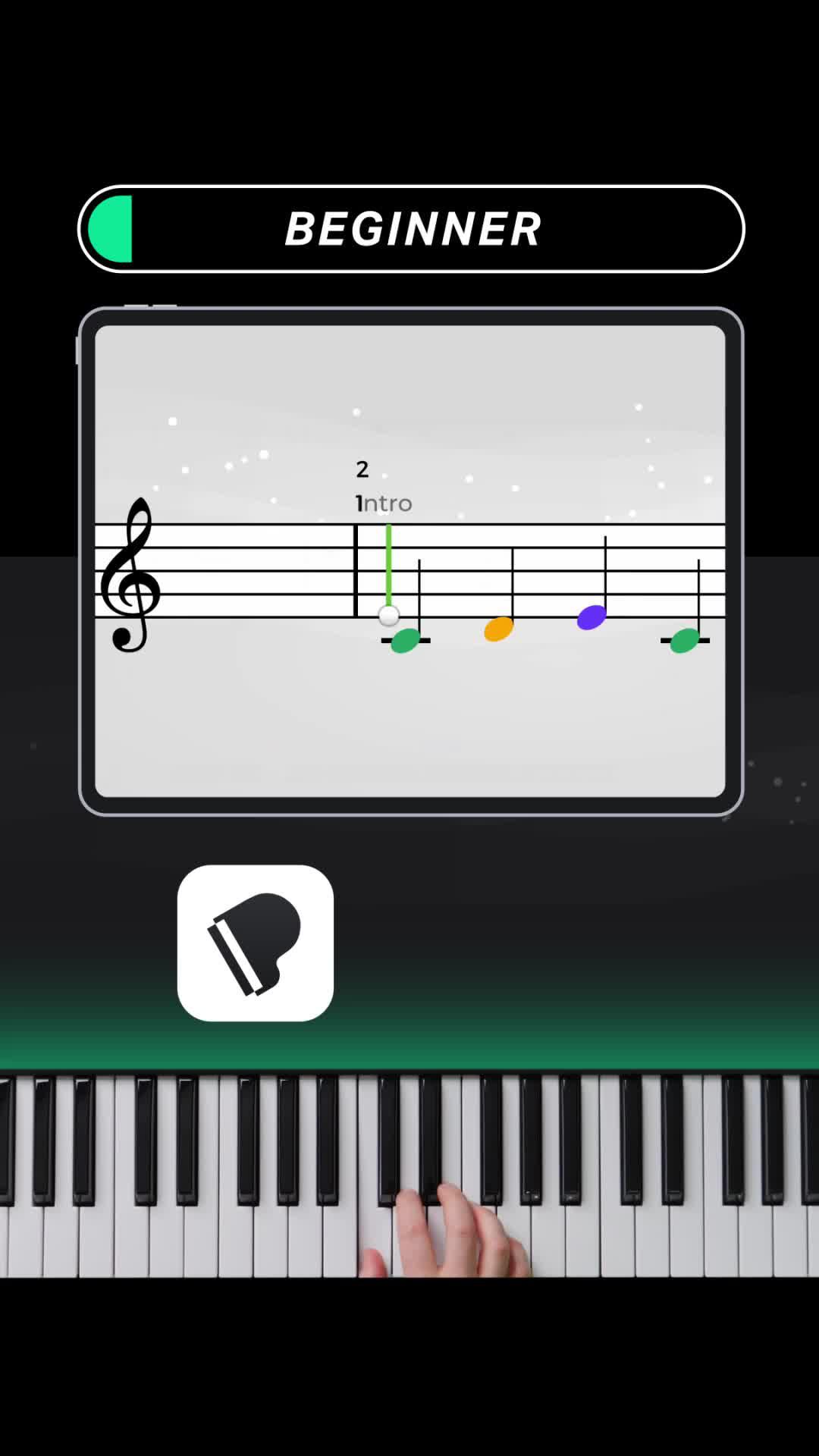 Want to level up your piano skills? Get Yousician and start playing today!