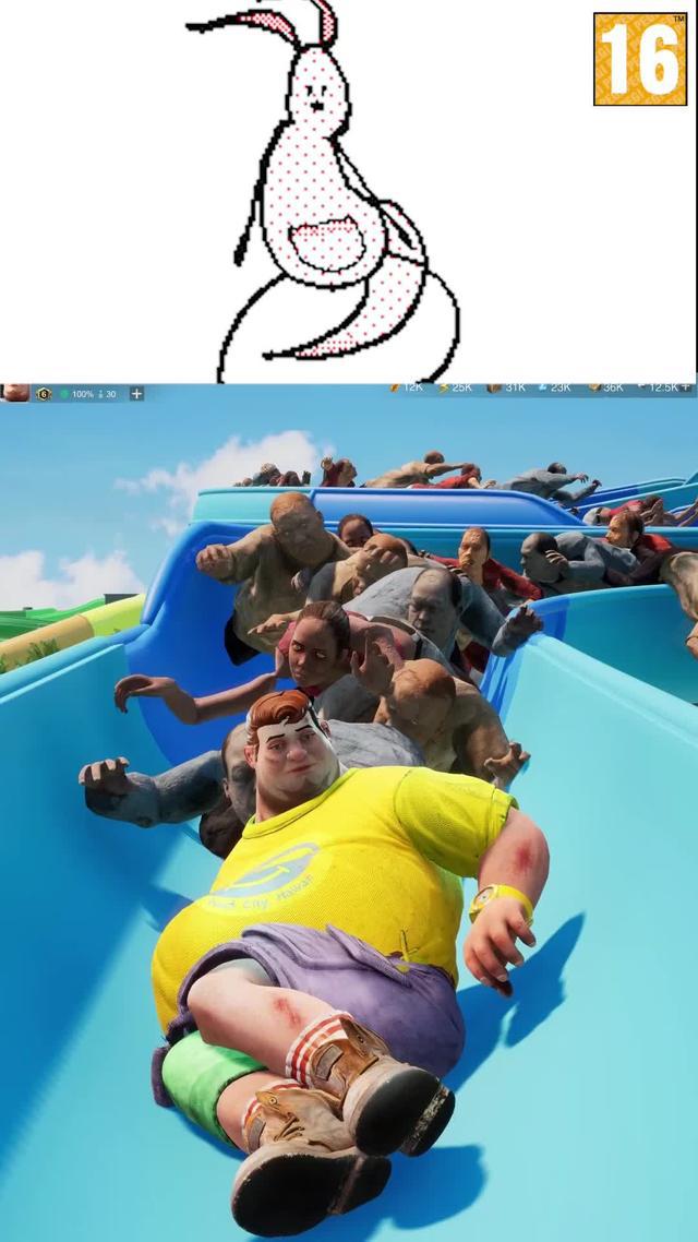 Quick ! Get away from zombies!