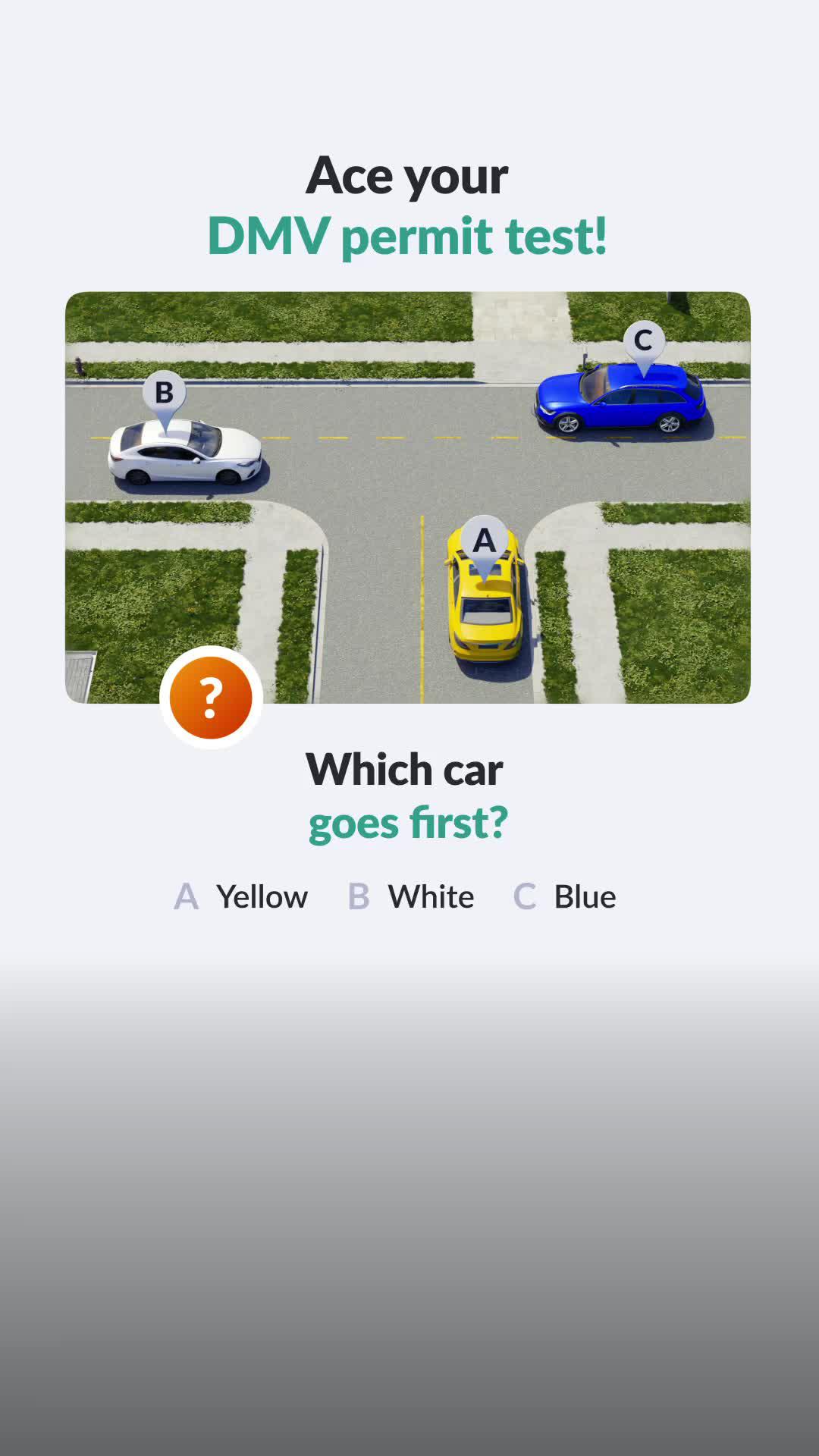 Study for both your DMV permit test and driving test