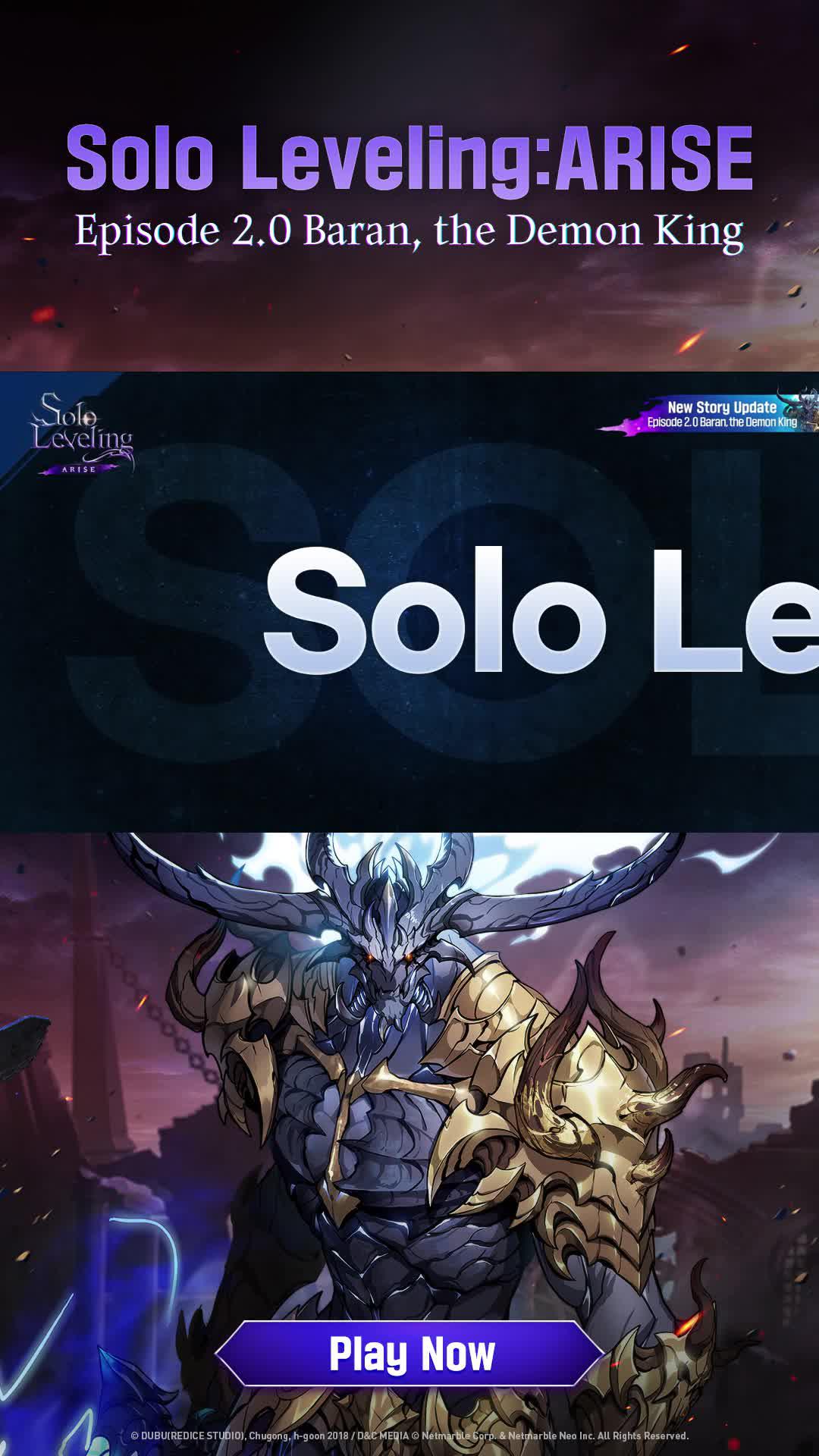 Solo Leveling:ARISE The First Story Updat Ver 2.0 Baran, the Demon King