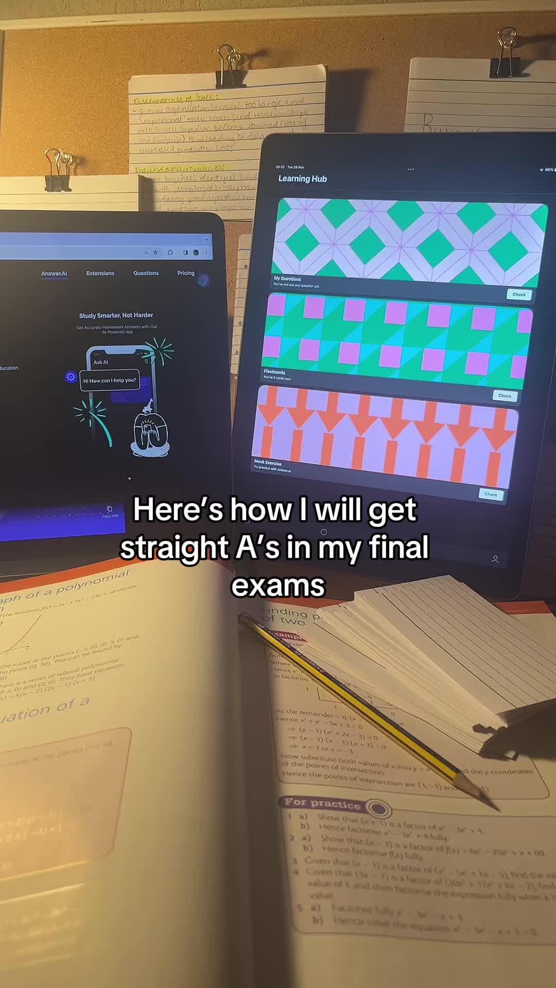 Download @Answer.AI for your finals! #studytok #studyhacks #straightastudent #studyapp #student #studytips