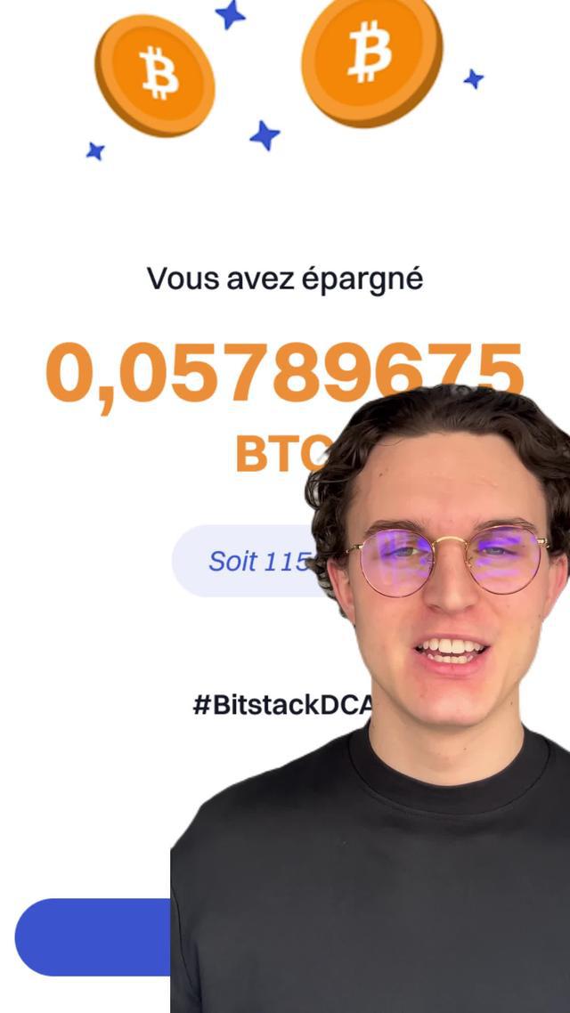 Épargnez en Bitcoin sans aucun effort avec Bitstack. Application enregistrée auprès de l'AMF.