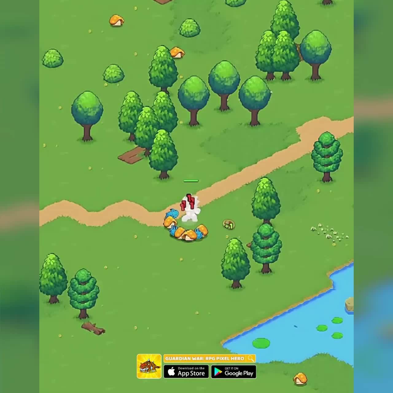 Camp on the field and enjoy an Idle RPG