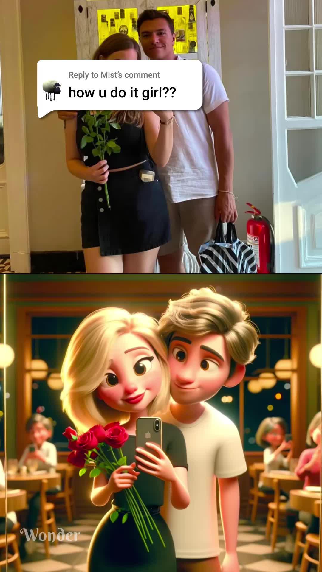 Turn yourself to a Pixar character with Wonder!