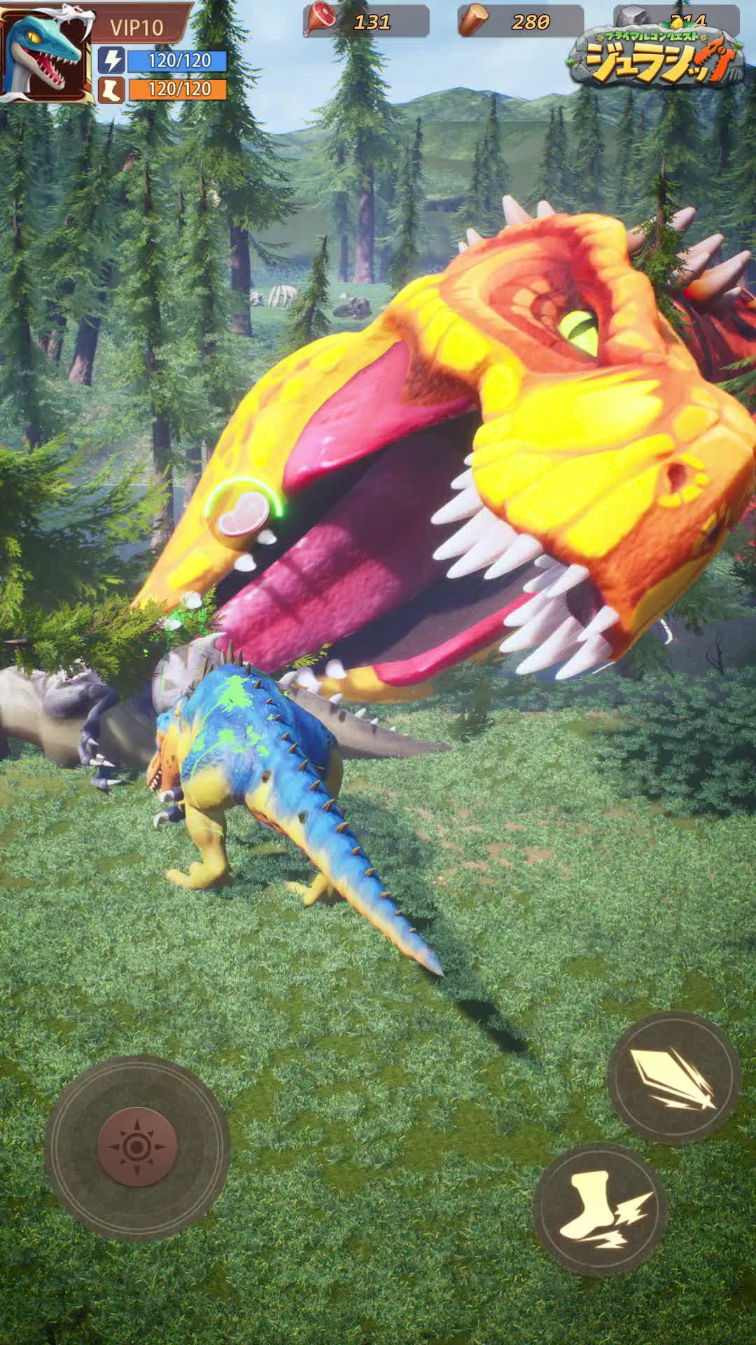 策略、合成、戦闘、まだ未体験の新しい恐竜防衛ゲーム！