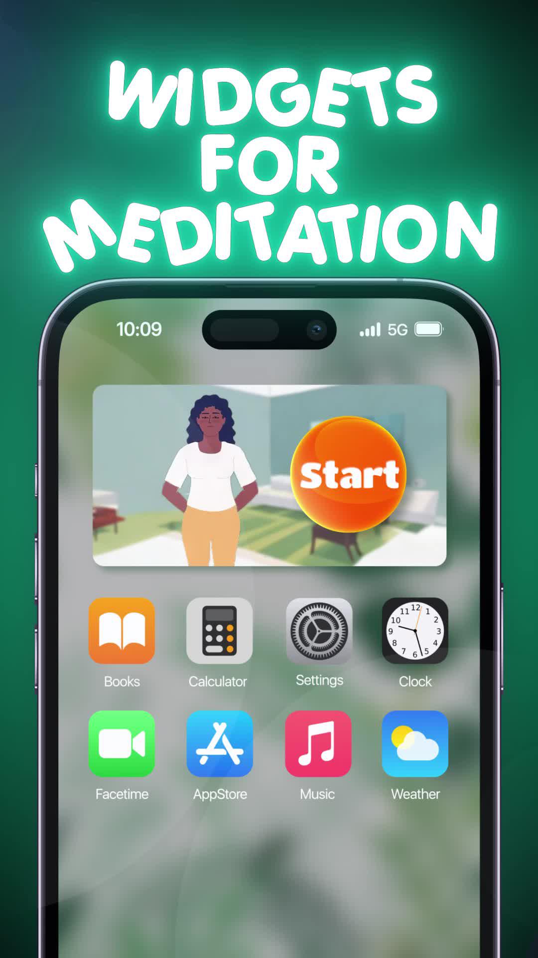 Install custom iPhone widgets on your iPhone with Widgetful app.