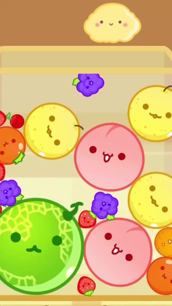 最終目標は合体して大きなスイカになることです!