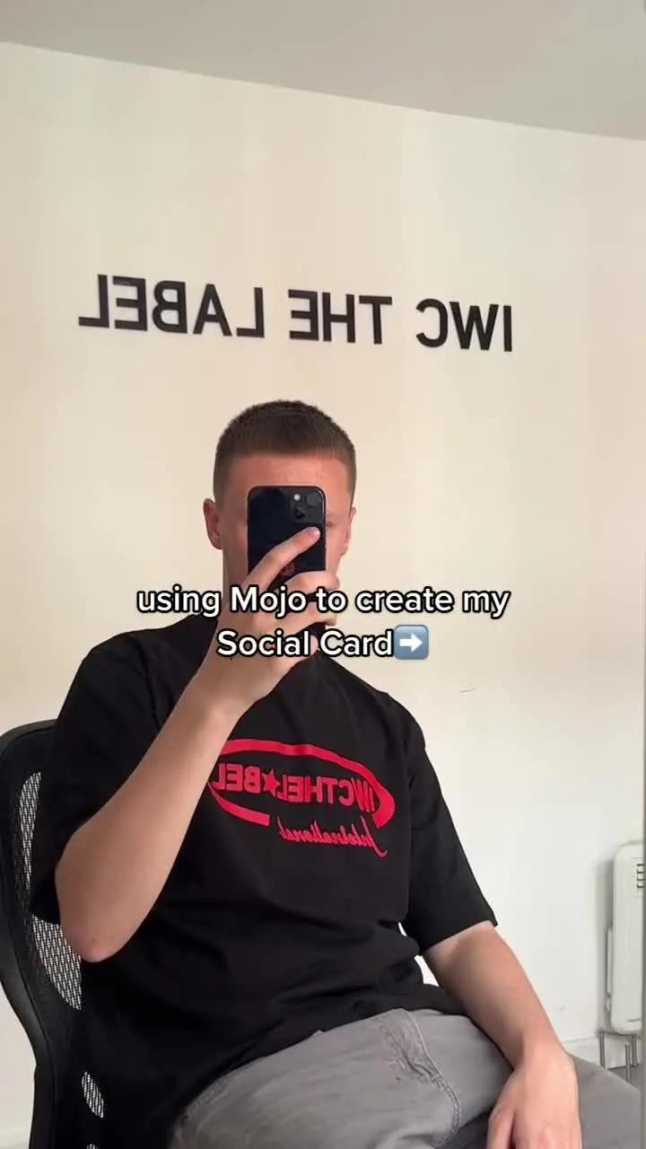#ad for Mojo / creating my social card #mojo #edit #fyp